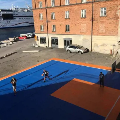 Bergo Flooring Basketball court 3x3 Kvarnholmen Stockholm
