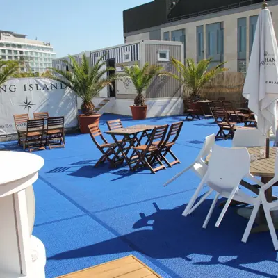 Bergo Flooring Outdoor Cafe Blue