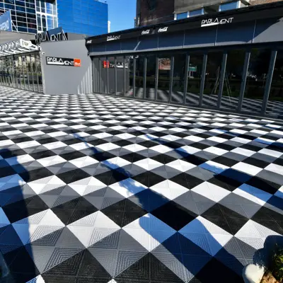 Bergo Flooring Outdoorcafe Bergo Unique Graphitegrey silkblack truewhite 2