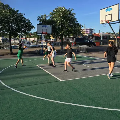Bergo Flooring Basketball court 3x3 Oskarshamns Basketbollklubb