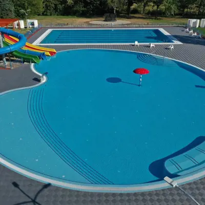 Bergo Flooring pool area Bergo Unique Silvergrey