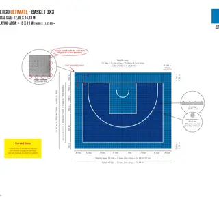 Bergo Flooring Design Drawing 3X3 17,98X14,13M With Linestrips Ultimate Lightblue Darkblue