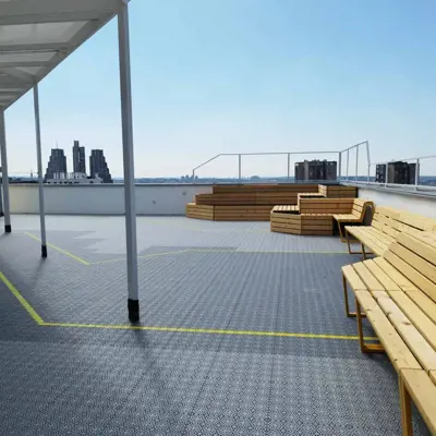 Bergo Flooring Outdoorcafe roof top Bergo XL Graphitegrey Stonegrey