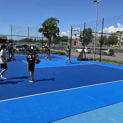 Bergo Basketball court at Arvika Idrottscenter kids playing 3X3 2