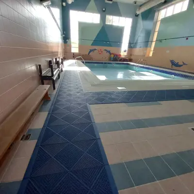 Bergo Flooring pool area Bergo Unique Steelblue