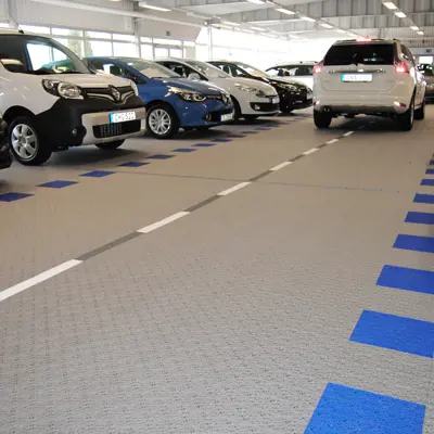 Bergo Flooring car showroom Bergo Silvergrey (1)