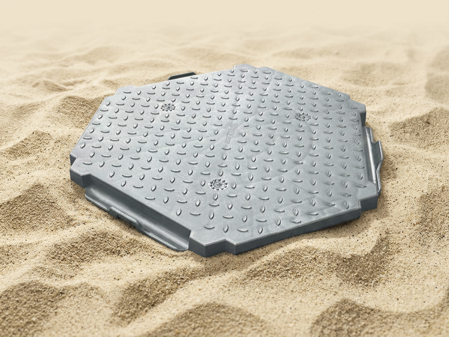 Bergo Solid Grey Tile 900GY300 Front