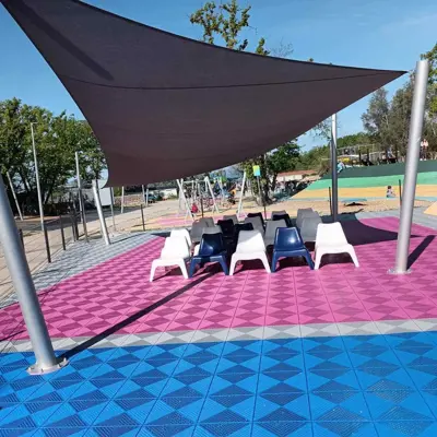 Bergo Flooring pool area Bergo Unique Blue grey pink 1