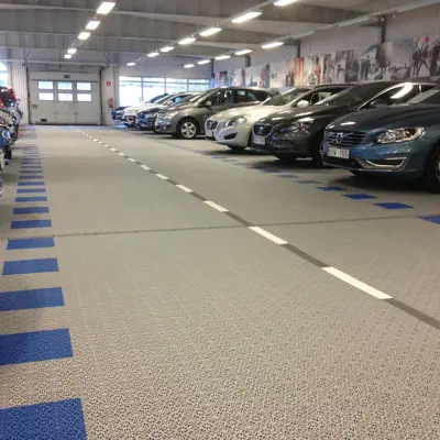 Bergo Flooring Car Show Room stonegrey