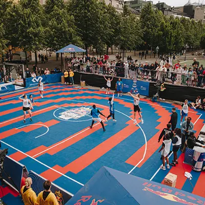 Bergo Basketball Court 3x3 Red Bull Half Court Finals Kungsträdgården Sweden. Foto: Adam Klingeteg