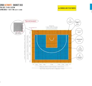 Bergo Flooring Design Drawing 3X3 17,45X14,29M With Linestrips Ultimate Lightblue Plain Orange