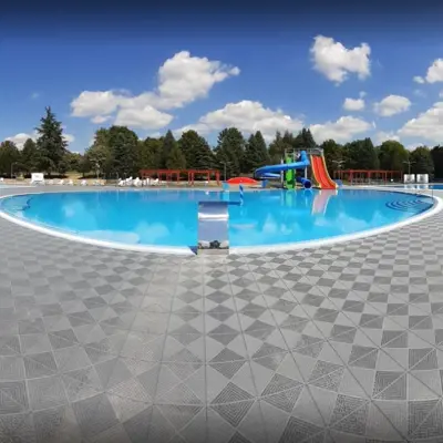 Bergo Flooring pool area Bergo Stonegrey