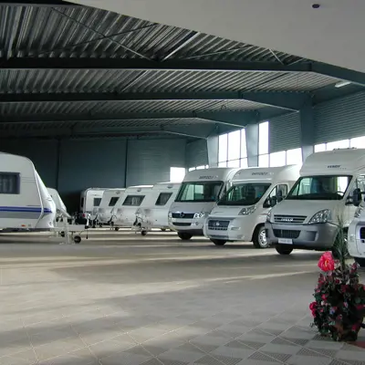 Bergo Flooring car showroom Bergo Unique Sand