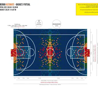 Bergo Flooring Futsal 30,55 X 19,39 Pixel Court