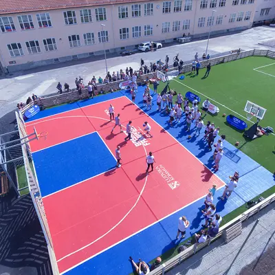 Bergo Basketball court 3x3 Lidvikafestivalen Sweden