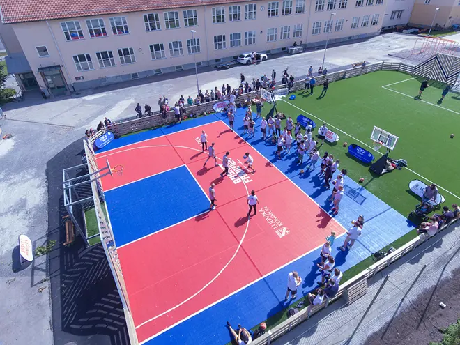 Bergo Basketball court 3x3 Lidvikafestivalen Sweden