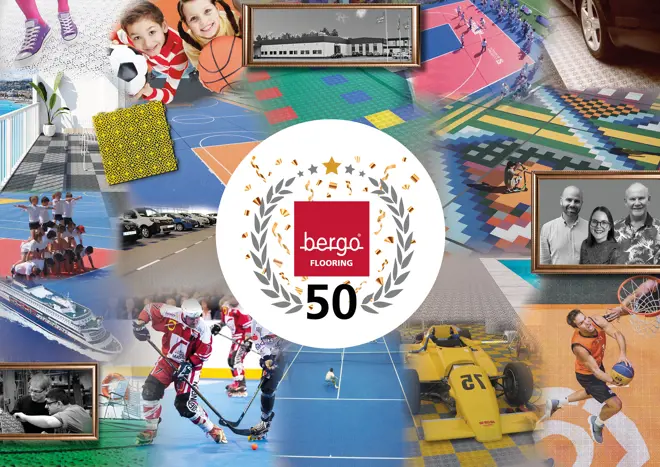 Bergo Flooring 50 Years Collage Social