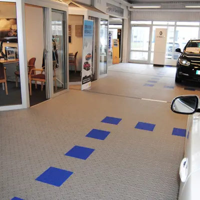 Bergo Flooring car showroom Bergo Silvergrey (2)