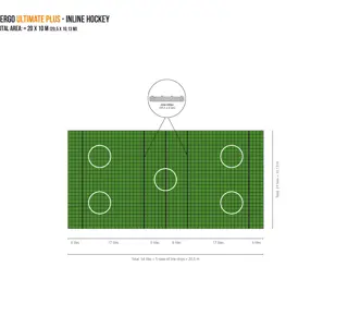 Bergo Flooring Inline Hockey 20X10m