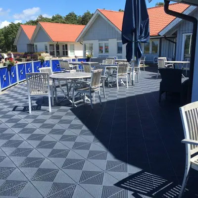 Bergo Flooring Outdoorcafe Bergo Unique blue