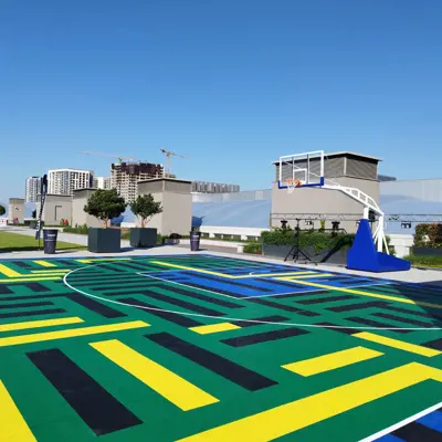 Bergo basketball court 3x3 Dunk Shop at shopping centre Galejija Serbia (2)